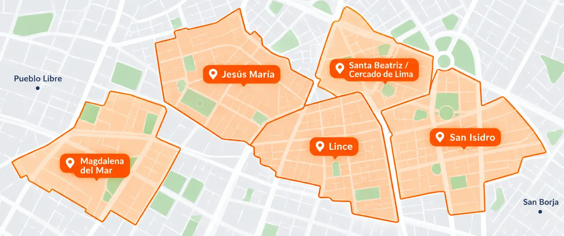 Mapa ilustrativo de cobertura